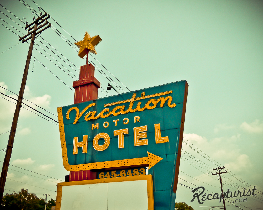 Vacation Motor Hotel Clarksville Tn Vintage Neon Signs