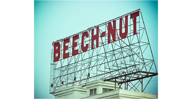 Historic Beech-Nut Sign Removed