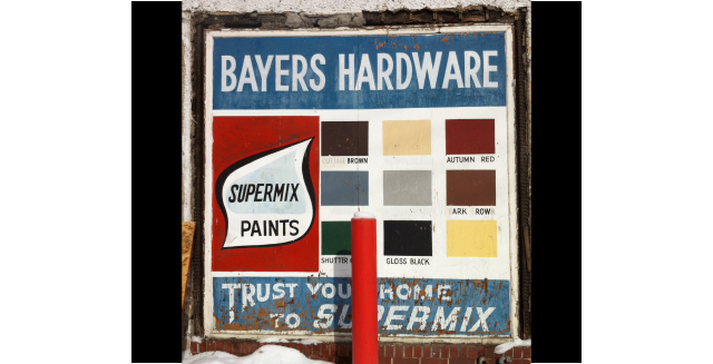 Supermix Paints Sign Uncovered